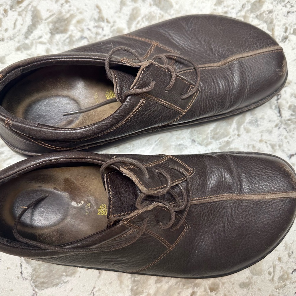 Men's footprints Birkenstock Brown Leather Shoes - Picture 2 of 9